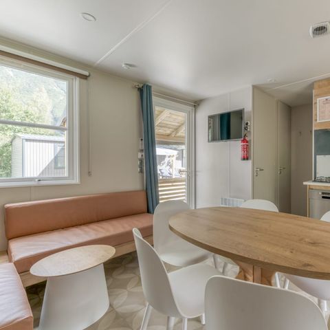 MOBILHOME 6 personas - Laffrey Côté Jardin