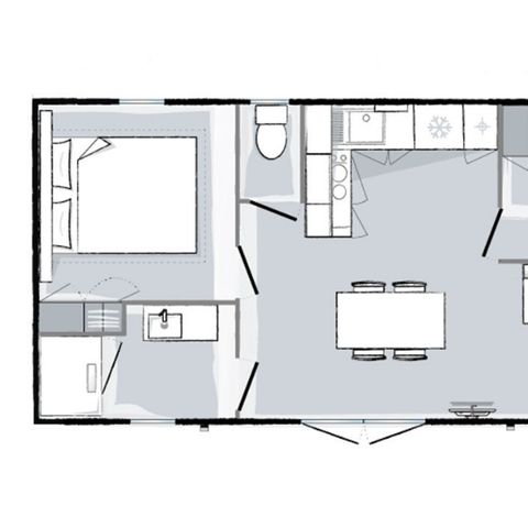 Mobilhome 4 personnes - Cocoon - 2 chambres - 30m²