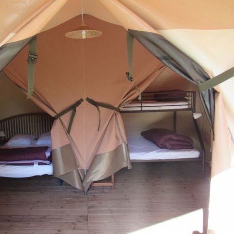 Bungalowzelt 5 personen - 2 Zimmer 30m² - ohne Sanitäranlagen