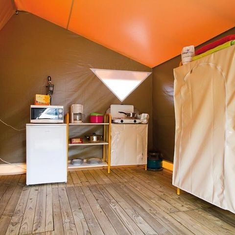 Bungalow de lona 4 personas - 2 dormitorios 20m² - sin baño