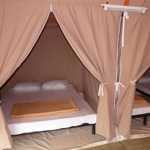 Bungalow de lona 4 personas - 2 dormitorios 20m² - sin baño