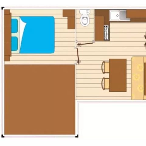 CASA MOBILE 6 persone - 3 Camere 4/6 Persone Aria condizionata + TV