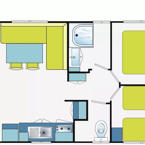 CASA MOBILE 6 persone - Casa mobile 3 camere 4/6 persone