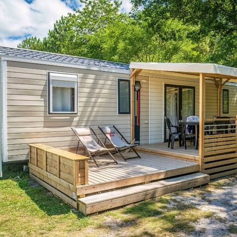 Mobilheim 6 personen - Mobilheim 3 Zi 6 Pers Terrasse Halbüberdacht TV Klimaanlage