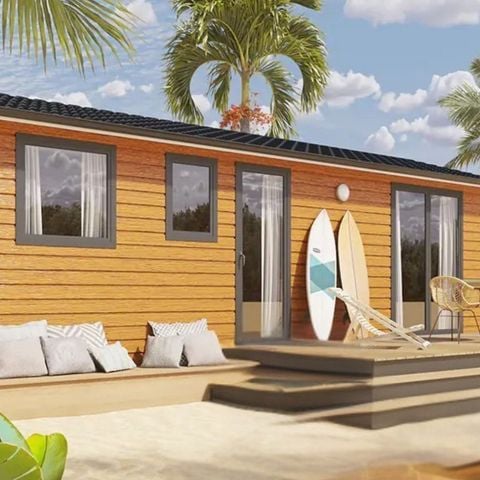 Mobilheim 6 personen - 3 Schlafzimmer - Freizeit - TV - KLIMA