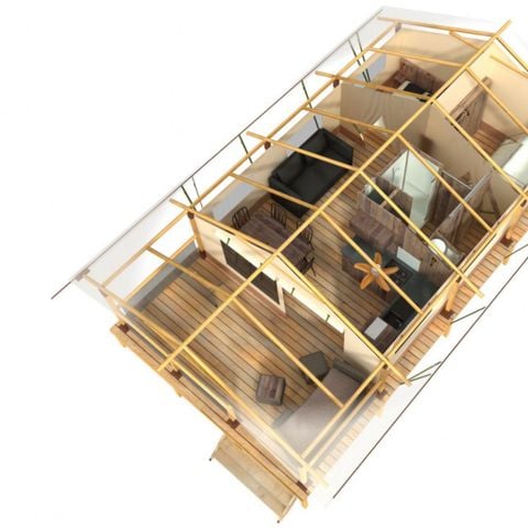 Lodge 7 personen - Evasion - 7 slaapplaatsen - 2 slaapkamers - 34m²