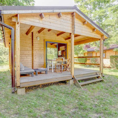 Chalet 4 Personen - PRIVILEGE GREEN Cottage ganz aus Holz - 2 Zimmer