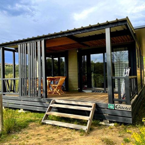 Chalet 6 personnes - PRIVILEGE Grand Panoramic - 3 ch - TV - 33m2, terrasse couverte de 14m2