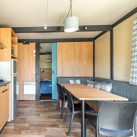 Chalet 6 personen - PRIVILEGE Grand Panoramic - 3 slaapkamers - tv - 33 m², overdekt terras van 14 m²
