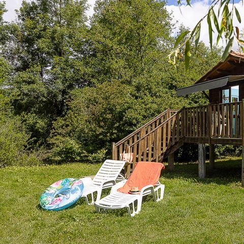 Unterkunft 4 personen - Chalet auf Stelzen - 2 Zimmer - Flussufer