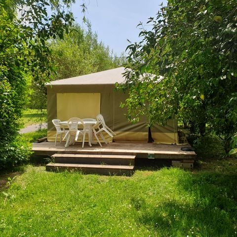 Zelt 4 personen - Zelt Lodge Nature Standard 25m² (2 Zimmer) - ohne Sanitäranlagen + Terrasse