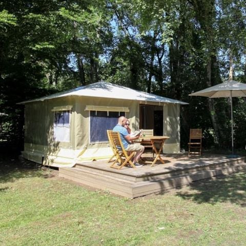 BUNGALOW DE LONA 5 personas - (sin instalaciones sanitarias)