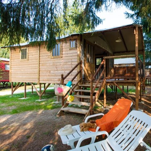 Tente en toile et en bois 5 personnes - Lodge - Insolite 5* 5 pers