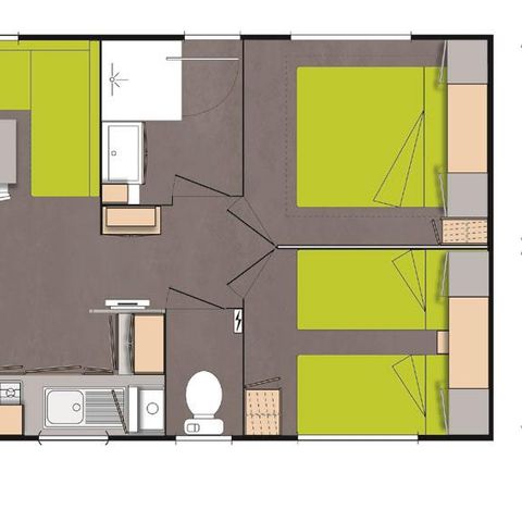 Mobile home 4 persons - Lavalette - Mobil Home 4* 4 pers