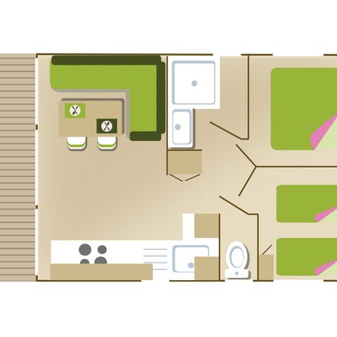 Mobile home 4 persons - Lavalette - Mobil Home 4* 4 pers