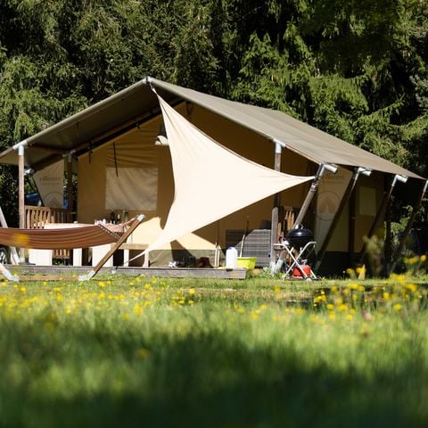 Tente en toile et en bois 5 personnes - Tente SAFARI - Insolite 3* 5 pers