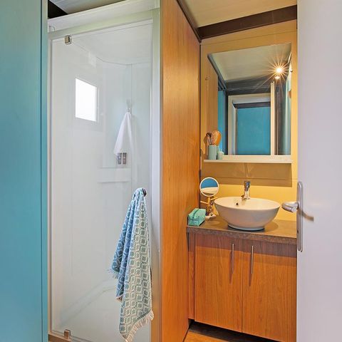 MOBILHOME 5 personas - Cottage Morea Confort 25m² 2 habitaciones + terraza cubierta 1/5 pers