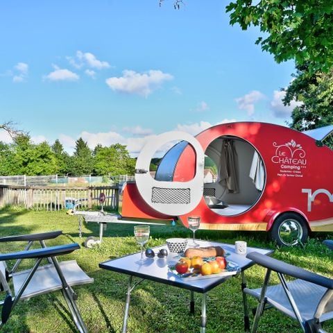 Caravan 2 personen - Caravan Vintage My Drop (zonder sanitair) 2 pers