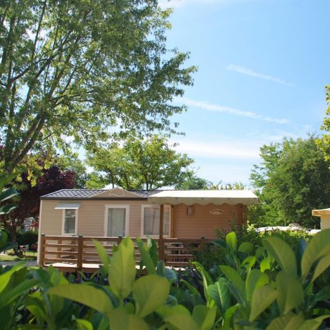Mobile home 6 persons - Comfort mobile-home 29m² 3 bedrooms + covered terrace - without tv - without air-conditioning 6 pers