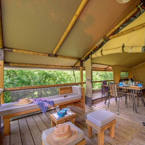 Safaritent 5 personen - Bali Comfort Lodge 30m² (zonder sanitair) 1/5 pers