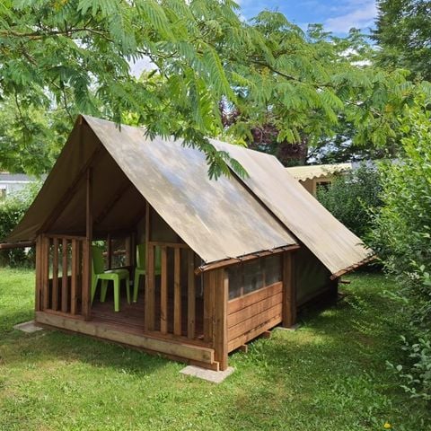 TENTE TOILE ET BOIS 2 personnes - Cabane Toilée Bois Cyclo 1 chambre ( sans sanitaires) 2 pers