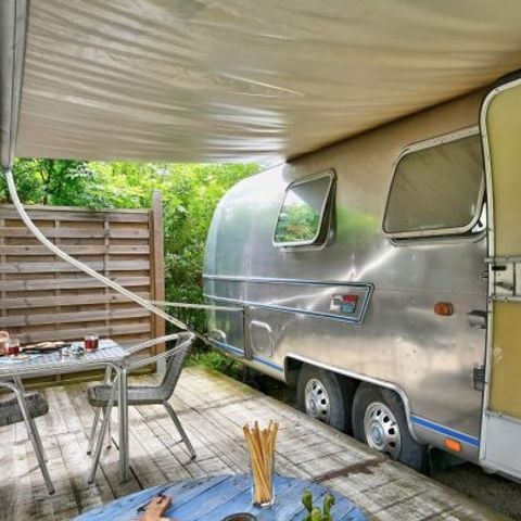 Roulotte 2 persone - Roulotte americana Airstream con spa privata su terrazza coperta per 2 persone