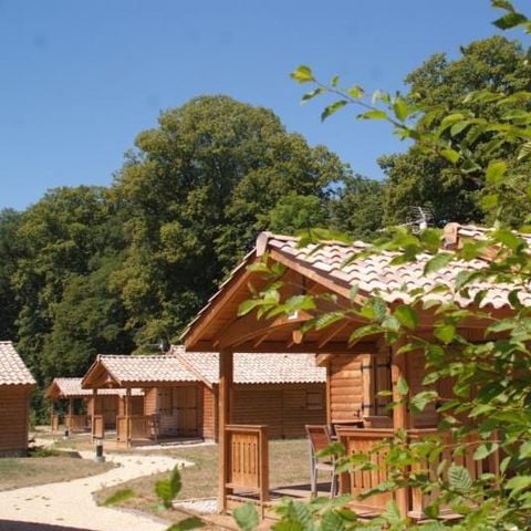 Chalet 4 Personen - Chalet PMR Confort 35m² 2 Zimmer + überdachte Terrasse + TV + Klimaanlage 4 Pers.