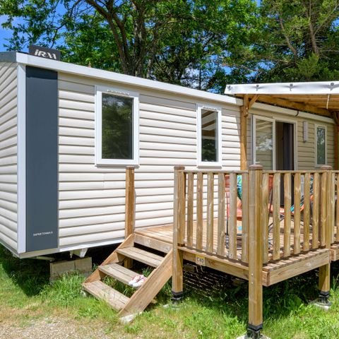 Mobile home 6 persons - Comfort mobile home 29m² 3 bedrooms + covered terrace + air conditioning + TV 6 pers