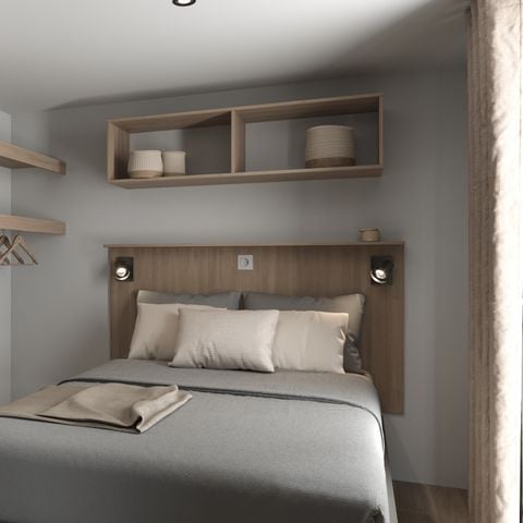 CASA MOBILE 4 persone - COTTAGE Premium 2 camere da letto 2 bagni 35 m2 +TV + Lavastoviglie + aria condizionata + plancha + terrazza XL