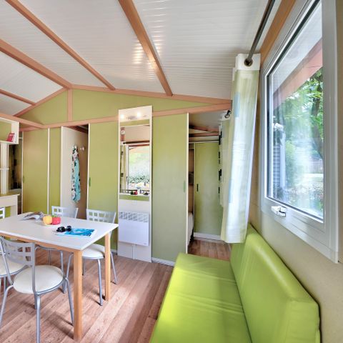 CHALET 5 personas - Chalet Confort 25m² (2 habitaciones) + terraza cubierta 5 personas