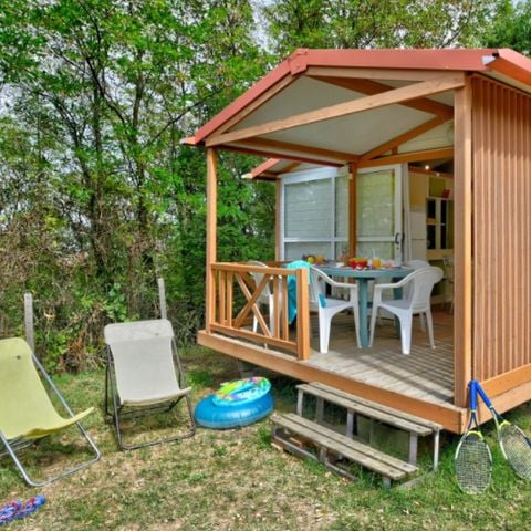 CHALET 5 personnes - Chalet Confort 25m² (2 chambres) + terrasse couverte 5 pers