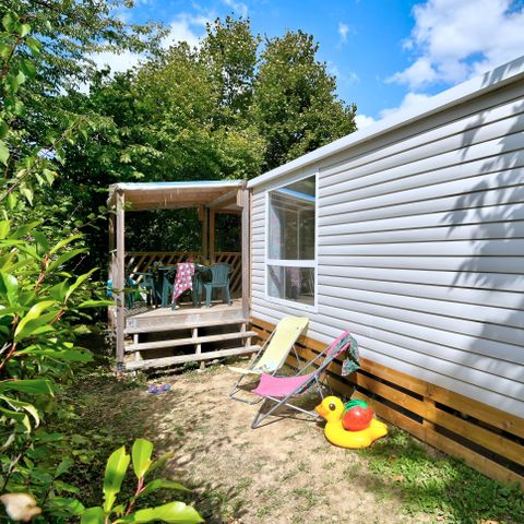 MOBILE HOME 4 people -  Mobile home Premium 27m² (2 bedrooms) + covered terrace + dishwasher + TV + air conditioning for 4 people