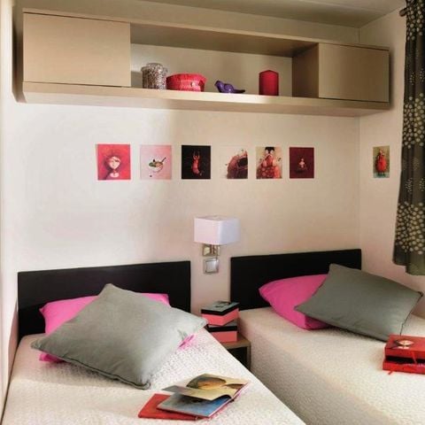 CASA MOBILE 6 persone -  Casa mobile Premium 31m² (3 camere da letto) + terrazza coperta + lavastoviglie + TV + aria condizionata 6 persone