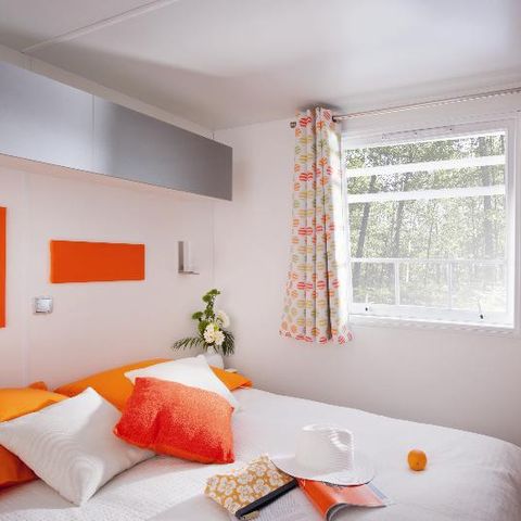 CASA MOBILE 6 persone - Casa mobile Premium 29m² (2 camere) + terrazza coperta + Lavastoviglie + TV + Aria condizionata 4/6 pers.