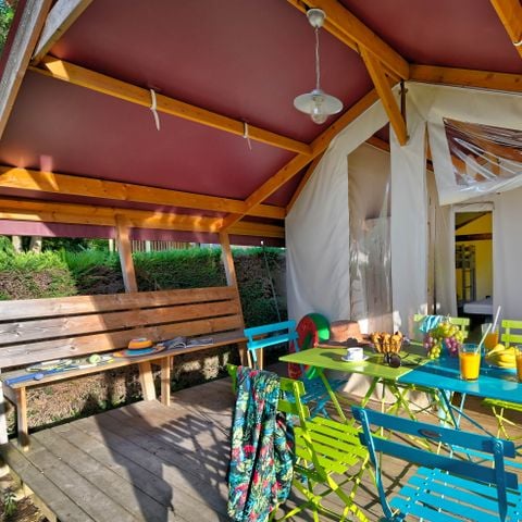 BUNGALOW TOILÉ 4 personnes - Freeflower Confort 22m² (2 chambres) + Terrasse couverte 5 pers