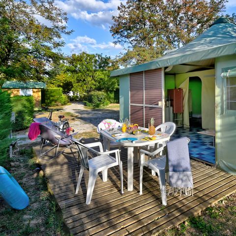 Mobilheim 6 Personen - Bungalow Funflower Standard 25m² (2 Schlafzimmer) - ohne private Sanitäranlagen 4/5 pers.