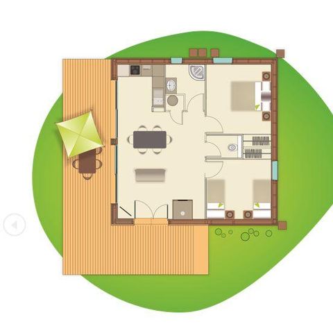 CHALET 6 persone - 2 camere da letto