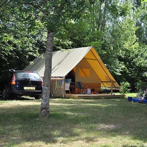 Tent van canvas en hout 4 personen - Amazone (geen sanitaire voorzieningen)