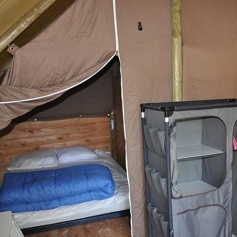 Tent van canvas en hout 4 personen - Amazone (geen sanitaire voorzieningen)