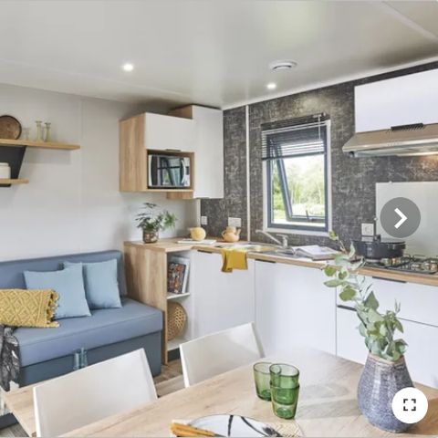 Mobile home 4 persons - Olivier (2023), 2 bedrooms 2 bathrooms, large living room (tv), terrace, wifi