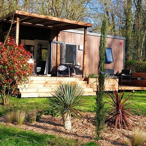 Mobile home 4 persons - Premium (2019)-2 bedrooms-large living room TV, dining room, kitchen-large terrace-free WIFI