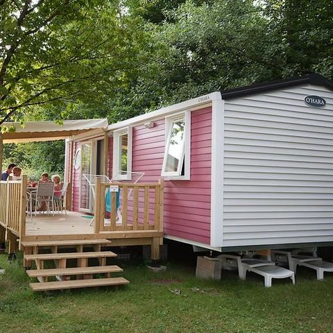 Stacaravan 6 personen - Stacaravan Le Platane (3 slaapkamers) + groot terras + TV