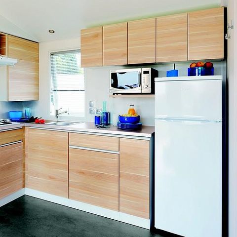 Stacaravan 6 personen - Stacaravan Le Platane (3 slaapkamers) + groot terras + TV