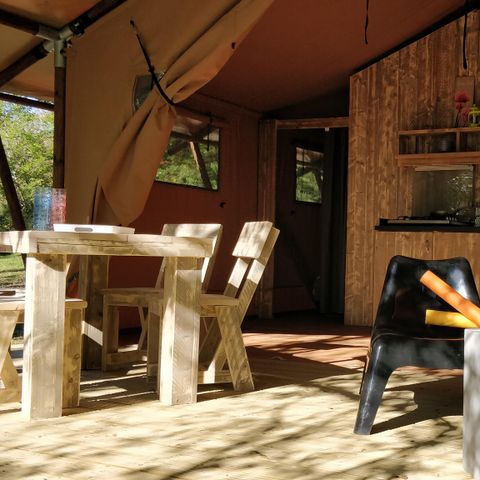 Canvas and wooden tent 4 persons - Luxury Lodge Safari Tent Sunday riverside 40 m2