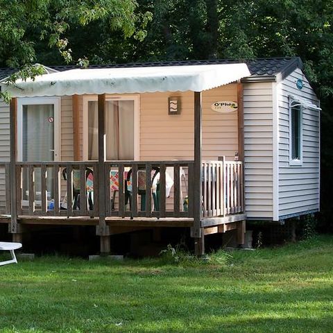 Mobile home 4 persons - MobilHome Le CHENE Dimanche ( 2 bedrooms)Large terrace+ TV