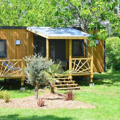 Mobile home 4 persons - Mobile home "Olivier" (2023) Sunday, 2 bedrooms 2 bathrooms, large living room (tv), terrace