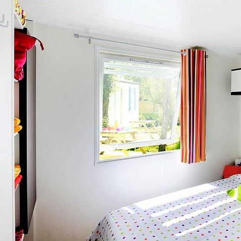 Stacaravan 6 personen - Stacaravan Le Platane (3 slaapkamers) RIVIER FRONT - Groot terras - TV