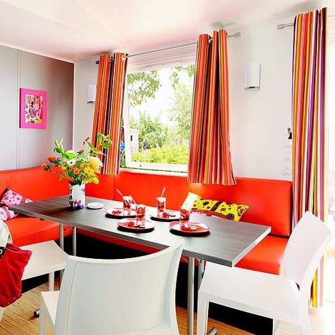 Mobile home 6 persons - Mobile-home Le Platane (3 bedrooms) RIVER FRONT - Large terrace - TV