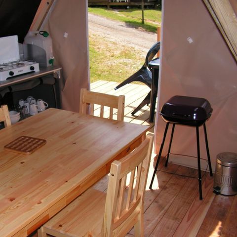 TIENDA DE LONA Y MADERA 4 personas - Tienda Tipi