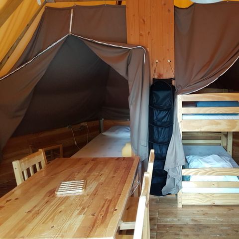 TENTE TOILE ET BOIS 4 personnes - Tente Tipi